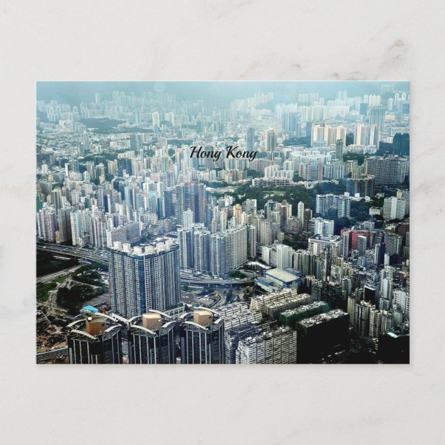 Hong Kong Skyscrapers Postcard (Front)