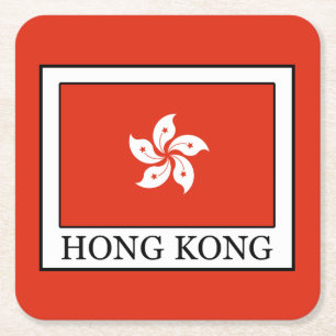 Hong Kong Square Paper Coaster