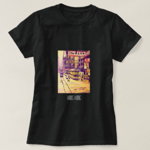 Hong Kong street scene vintage travel T-Shirt