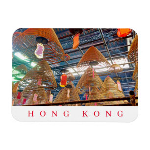 Hong Kong temple incense coils fridge magnet