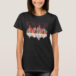 Hong Kong Travel Harbour Night City of China T-Shirt