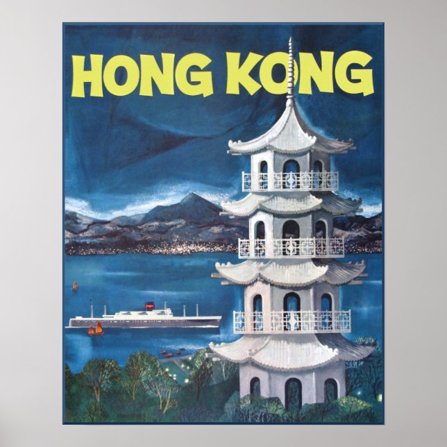 Hong Kong travel poster (Front)