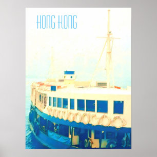 Hong Kong vintage Star Ferry travel wall decor