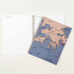 Hong Kong Vintagw weather map Planner