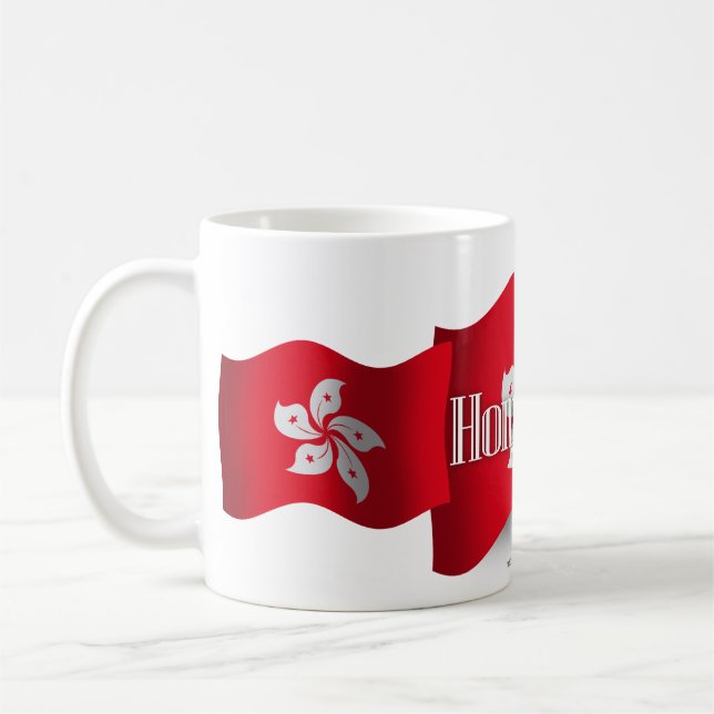 Hong Kong Waving Flag Coffee Mug (Left)