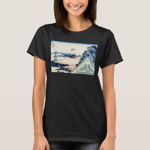 Honganji Temple Vista of Mt. Fuji Japanese Woodcut T-Shirt
