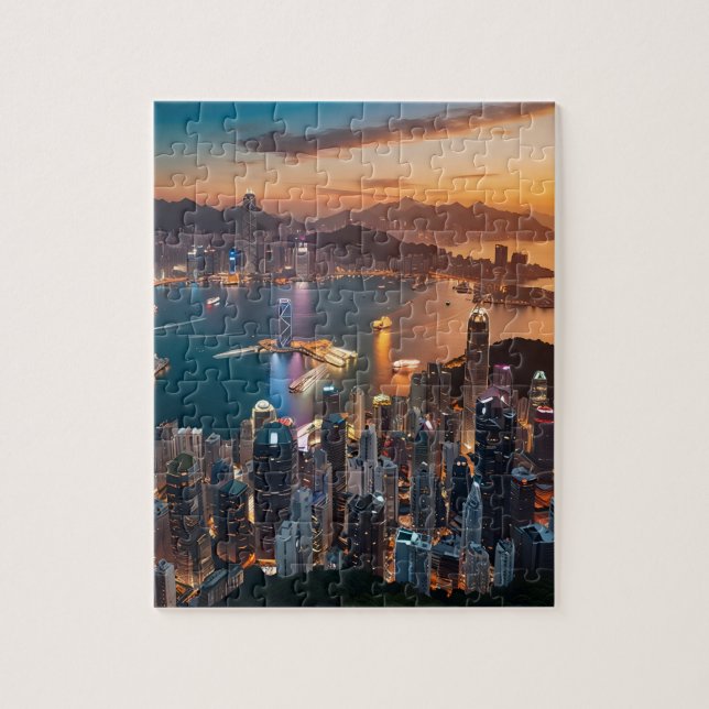 Hongkong Jigsaw Puzzle (Vertical)