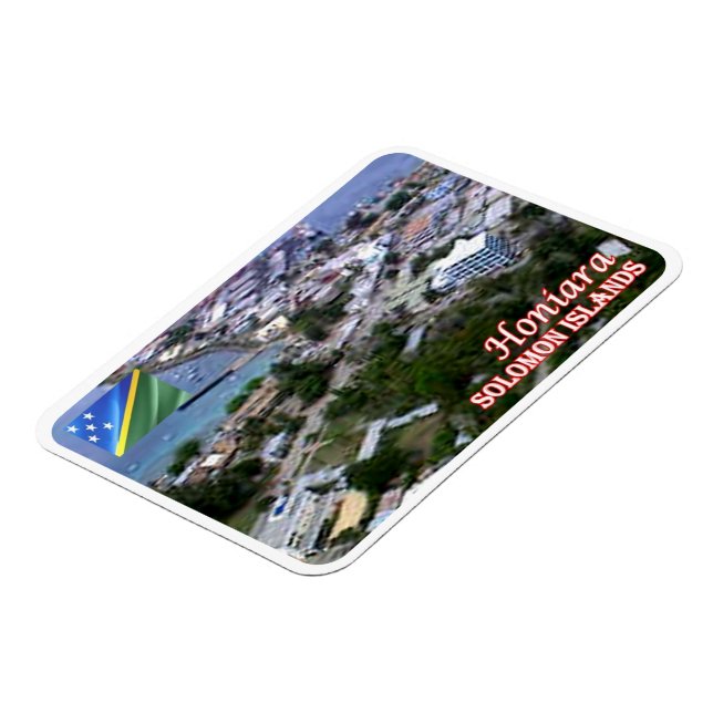 Honiara - Aerial View - Solomon Islands - Magnet (Left Side)