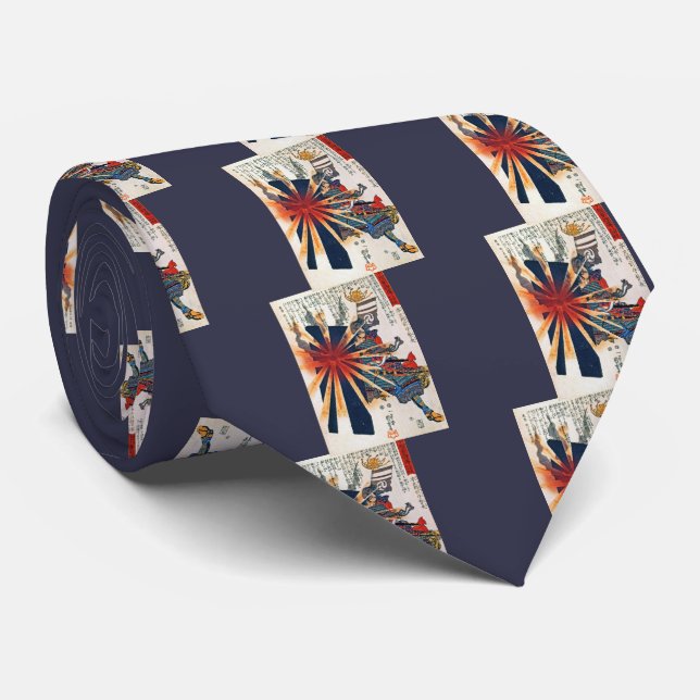 Honjo Shigenaga parriying an exploding shell Tie (Rolled)