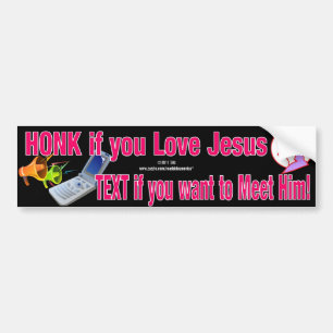 Honk and Text Bumper Sticker