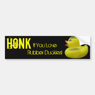 Honk for Duckies Bumper Sticker