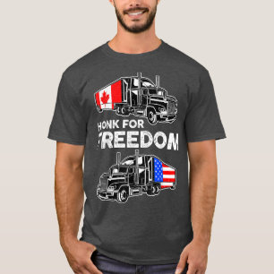 Honk For Freedom Convoy 2022 Trucker Canada USA Tr T-Shirt