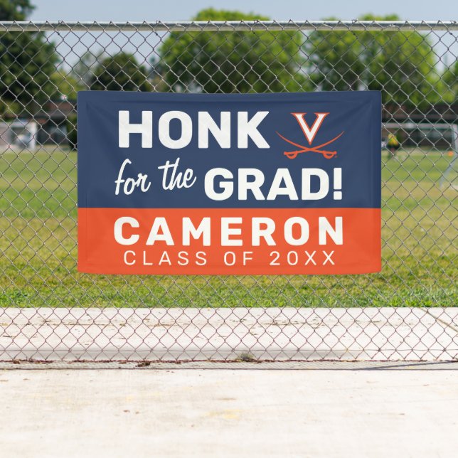 Honk for the Virginia Cavalier Grad Banner (Insitu)