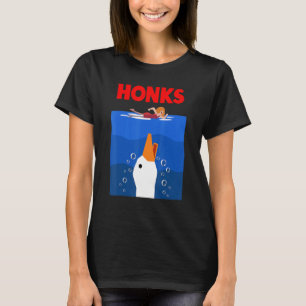 Honk Goose  Duck chicken meme Idea T-Shirt