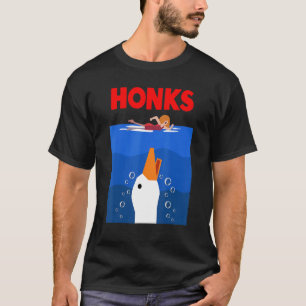 Honk Goose  Duck chicken meme Idea T-Shirt