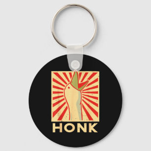 Honk Goose - Funny Duck Chicken Meme Idea  Key Ring