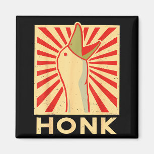 Honk Goose - Funny Duck Chicken Meme Idea  Magnet