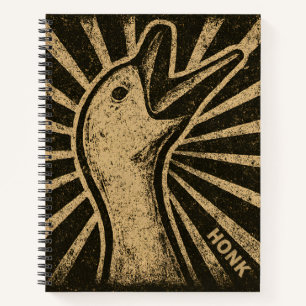 Honk Goose Funny Duck Chicken Meme Notebook