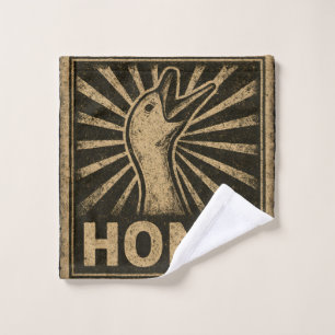 Honk Goose Funny Duck Chicken Meme Wash Cloth