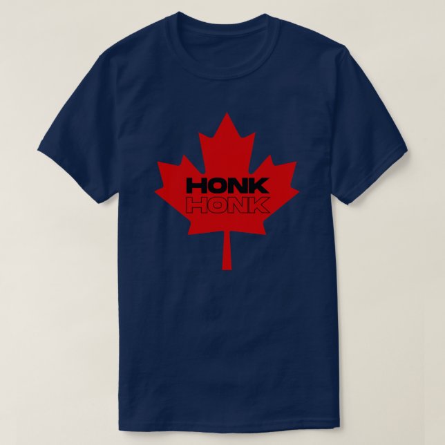 Honk Honk Canadian Trucker Freedom Convoy 2022  T-Shirt (Design Front)
