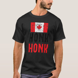 Honk Honk Canadian Truckers Rule Canada Vintage Tr T-Shirt