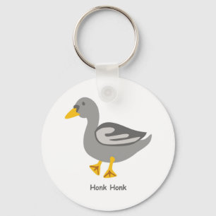 Honk. Honk. Goose Key Ring