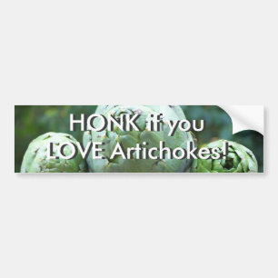 HONK if you love artichokes - Bumper Sticker