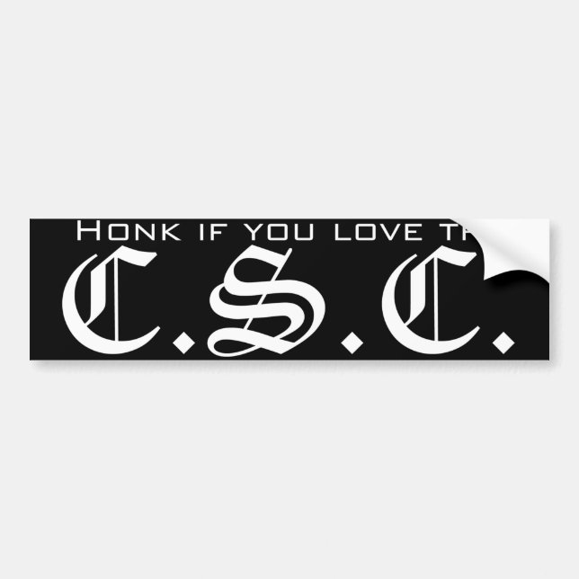 Honk if you Love... Bumper Sticker (Front)