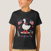 Honk If You Love Freedom Usa Flag Silly-goose 4th