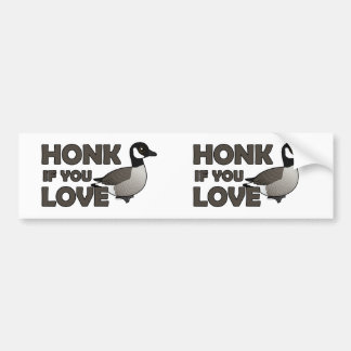 Honk If You Love Geese Bumper Sticker