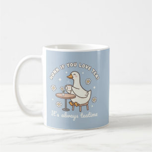 Honk If You Love Tea Cute Goose Mug