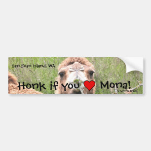 Honk if you ♥ Mona! Bumper Sticker
