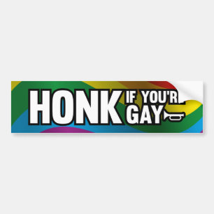 Honk If You’re Gay Bumper Sticker