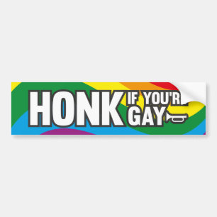 Honk If You’re Gay Bumper Sticker