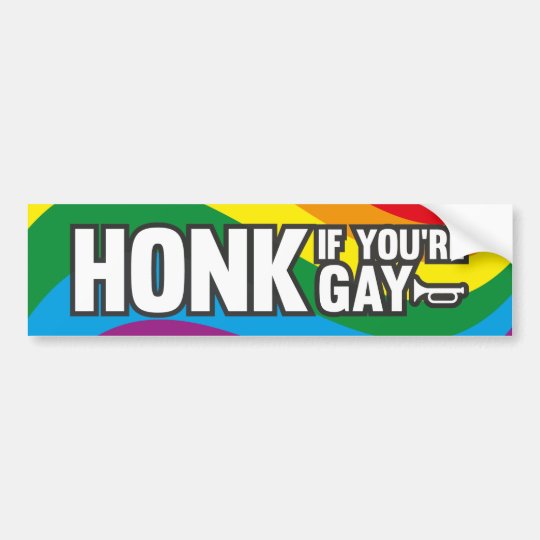 Honk If Youre Gay Bumper Sticker Uk 3801