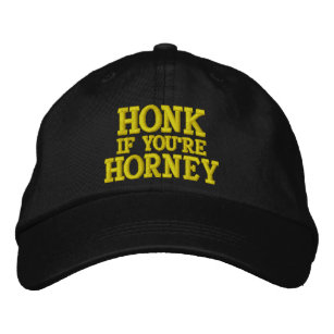 HONK IF YOU'RE HORNEY EMBROIDERED HAT
