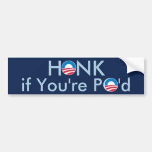 HONK if You're PO'd Bumper Sticker