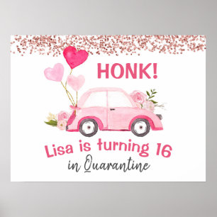 Honk! It's my Birthday party Drive by Sign