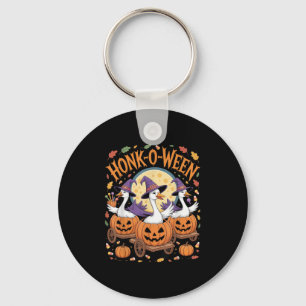Honk-o-ween Funny Geese Halloween Costume For Part Key Ring