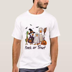 Honk Or Treat Goose Halloween Costume Fun T-Shirt