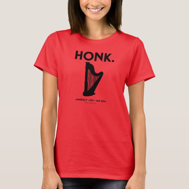 Honk Women's Tee (Red) (Front)