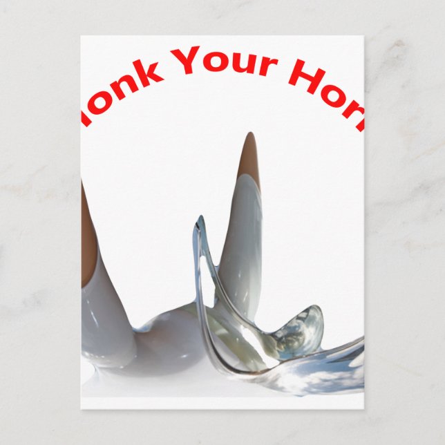 Honk Your Horn Postcard (Front)