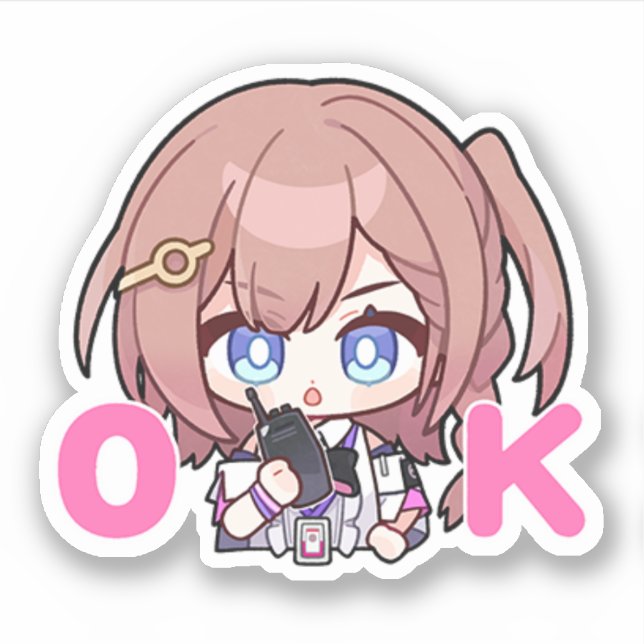 Honkai Star Rail Chibi Asta Sticker (Front)
