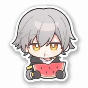 Honkai Star Rail Chibi Caelus Watermelon Sticker