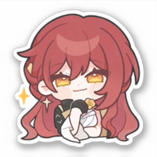 Honkai Star Rail Chibi Himeko Sticker