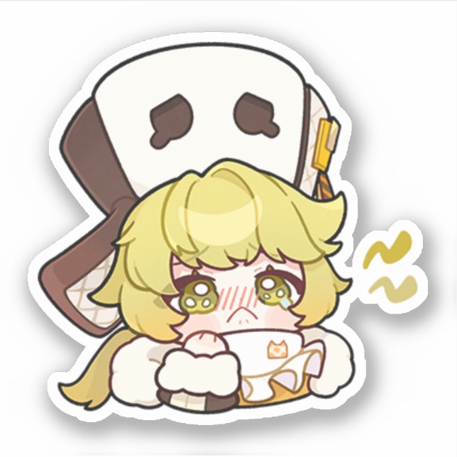 Honkai Star Rail Chibi Hook Sticker (Front)