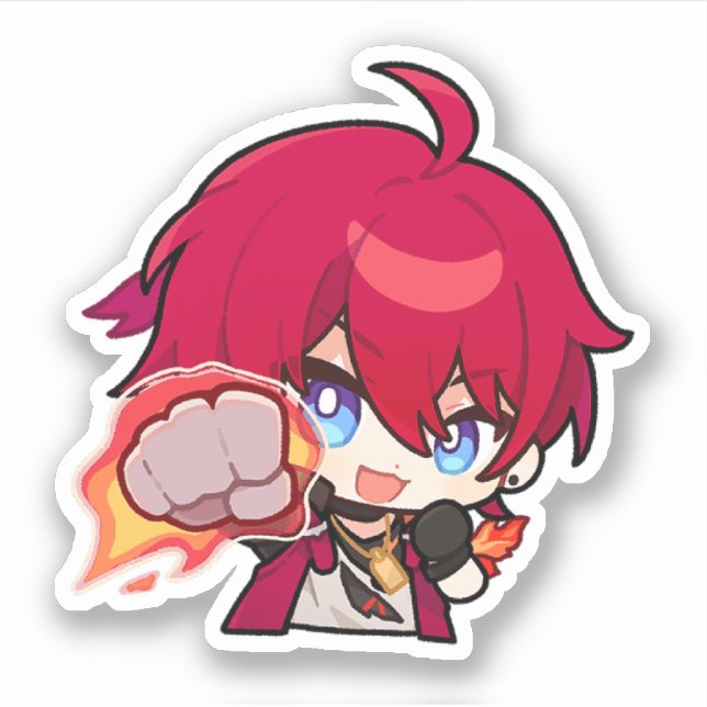 Honkai Star Rail Chibi Luka Sticker (Front)