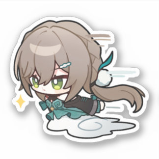 Honkai Star Rail Chibi Qingque Sticker