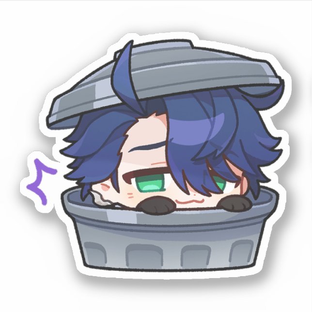 Honkai Star Rail Chibi Sampo Trash Sticker (Front)