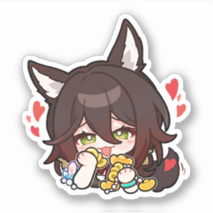 Honkai Star Rail Chibi Tingyun Sticker